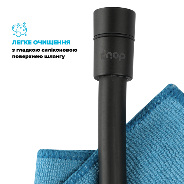 Шланг для душа DROP SH-H175-MID-BL - полимерный 175 см черный матовый - Фото 5 Шланг для душа DROP SH-H175-MID-BL - полимерный 175 см черный матовый - изображение 5