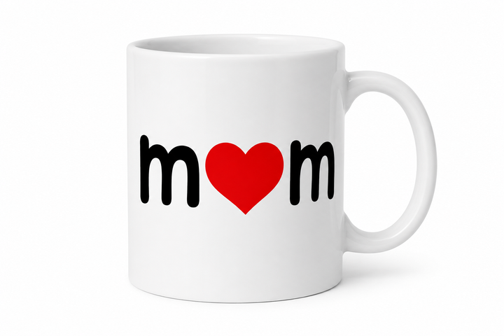 Чашка "Mom ❤️" – для самой родной мамы 330 мл. - Фото 1 Чашка "Mom ❤️" – для самой родной мамы 330 мл. - изображение 1
