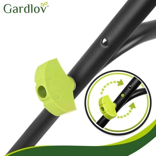 Подметальная машина 680 мм 24 л для сбора мусора 3 щетки GARDLOV черный зеленый - зображення 7