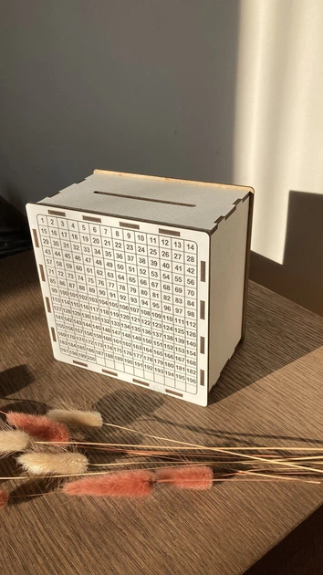 Деревянная Копилка для денег 200 дней На романтику с принтом (0013) - изображение 7