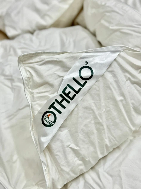 Одеяло Всесезонное 195х215 см 100% хлопок 90% пух 10% перо белое - изображение 3