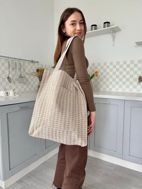 Сумка гобеленовая Limaso BENASK-SM40 38x40 см Бежевый 75% полиэстер, 22% хлопок, 3% акрил - Фото 3 Сумка гобеленовая Limaso BENASK-SM40 38x40 см Бежевый 75% полиэстер, 22% хлопок, 3% акрил - изображение 3