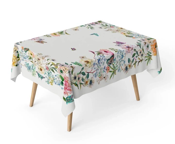 Скатерть квадратная водоотталкивающая MANTEL NAPOLES 145x145 см 75% хлопок, 25% полиэстер ассорти - изображение 3