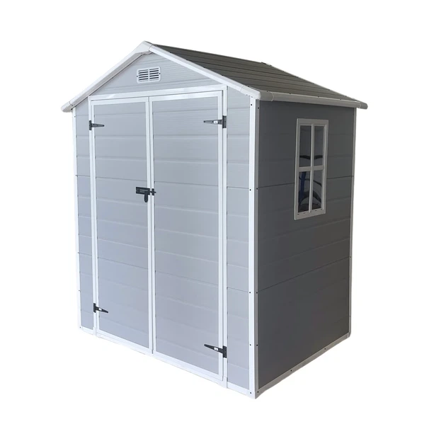 Садовый домик HomeStar 1235х1705х2100 мм пластиковый серый - Фото 2 Садовый домик HomeStar 1235х1705х2100 мм пластиковый серый - изображение 2