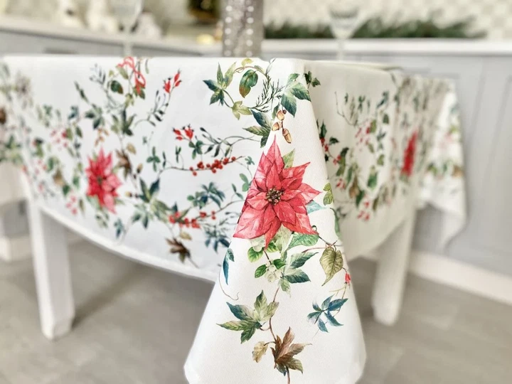 Скатерть квадратная водоотталкивающая NAVIDAD107 150x150 см 100% полиэстер ассорти - изображение 7