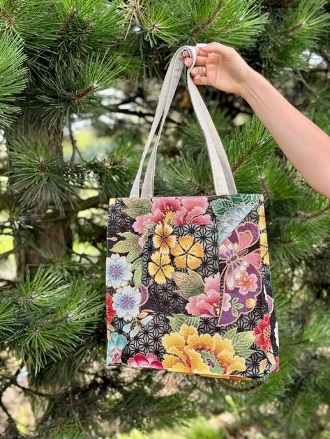 Гобеленовая сумка Limaso JAPAN003-SM35 34x35 см Черная 75% полиэстер, 22% хлопок, 3% акрил - Фото 7 Гобеленовая сумка Limaso JAPAN003-SM35 34x35 см Черная 75% полиэстер, 22% хлопок, 3% акрил - изображение 7