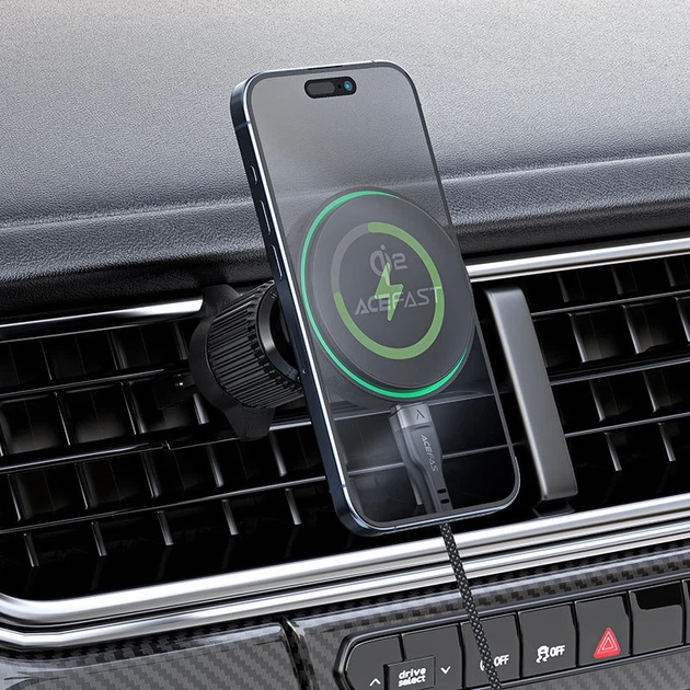 Автотримач для телефону ACEFAST D33 Qi2 Black (6974316280293) - зображення 5