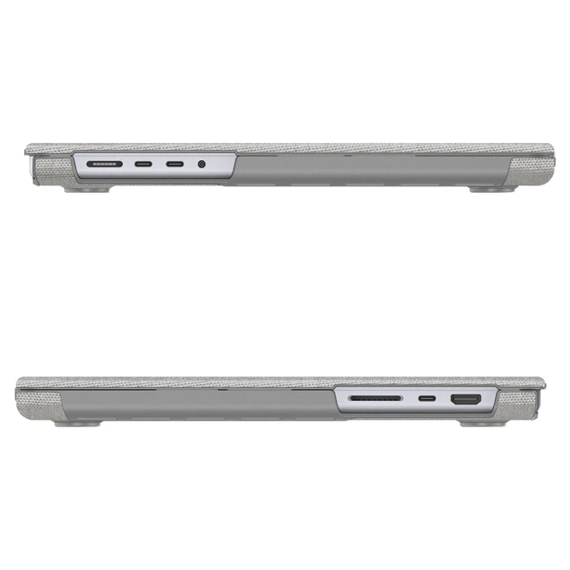 Чехол Spigen Urban Fit для MacBook Pro 14'' (2021-2026) Heather Gray (ACS10976) - Фото 4 Чехол Spigen Urban Fit для MacBook Pro 14'' (2021-2026) Heather Gray (ACS10976) - изображение 4