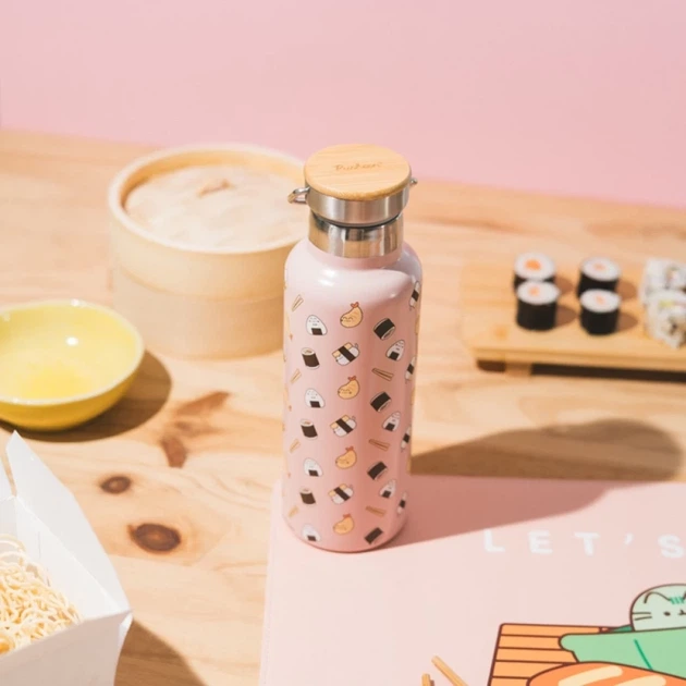 Термобутилка з нержавіючої сталі Pusheen Sushi Roll 500 мл з ручкою (BMA09) - зображення 7