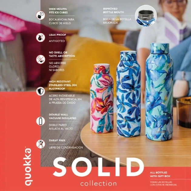 Термос Quokka Solid 510 ml Raspberry Pink (11695) - Фото 2 Термос Quokka Solid 510 ml Raspberry Pink (11695) - изображение 2