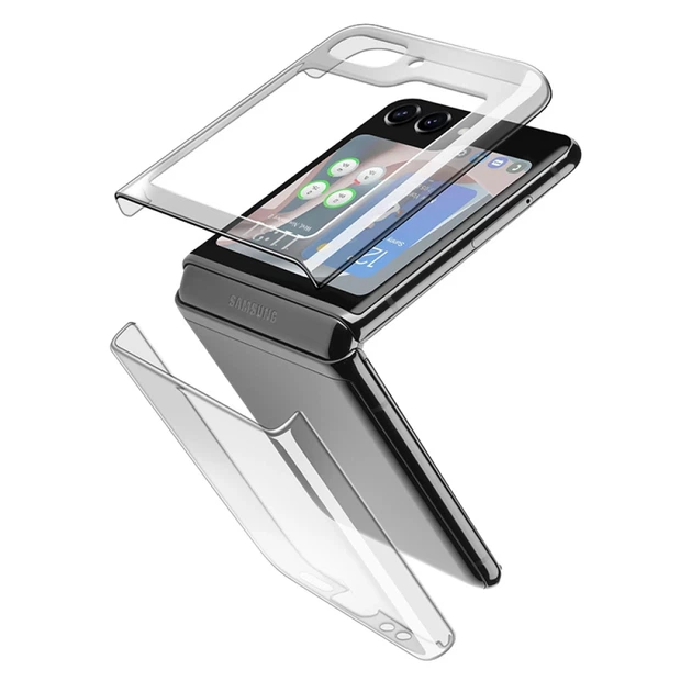 Чехол Cellularline Clear Case для Samsung Galaxy Flip 5 Clear (CLEARCSGALZFLIP5T) - Фото 1 Чехол Cellularline Clear Case для Samsung Galaxy Flip 5 Clear (CLEARCSGALZFLIP5T) - изображение 1