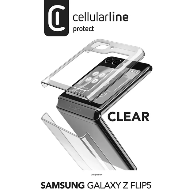 Чехол Cellularline Clear Case для Samsung Galaxy Flip 5 Clear (CLEARCSGALZFLIP5T) - Фото 4 Чехол Cellularline Clear Case для Samsung Galaxy Flip 5 Clear (CLEARCSGALZFLIP5T) - изображение 4