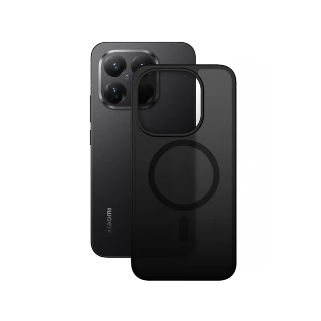 Чехол Crong Hybrid Matte Magnetic для Xiaomi 15T Black (CRGHMMXM15TBLK) - Фото 2 Чехол Crong Hybrid Matte Magnetic для Xiaomi 15T Black (CRGHMMXM15TBLK) - изображение 2