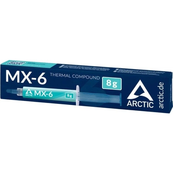 Термопаста Arctic Cooling MX-6 шприц 8 г для процессора с теплопроводностью 7.5 Вт/(м·К) (6A6465994983) - Фото 2 Термопаста Arctic Cooling MX-6 шприц 8 г для процессора с теплопроводностью 7.5 Вт/(м·К) (6A6465994983) - изображение 2