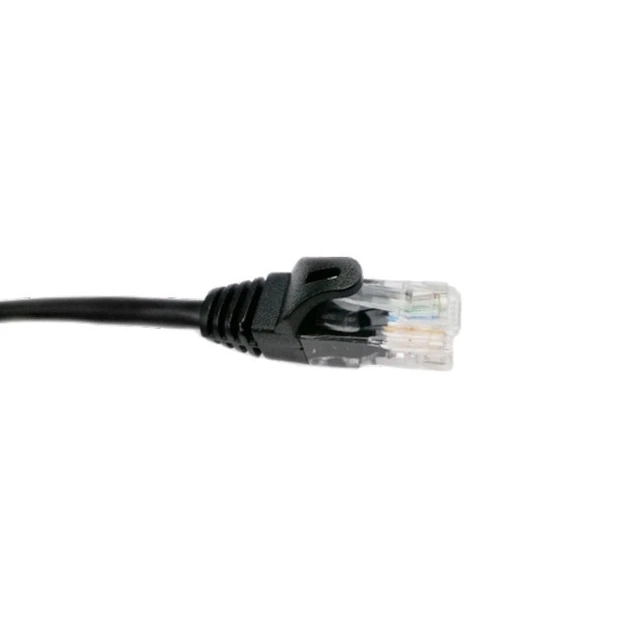 Чорний Патч-корд E-server UTP, 0.5 м, кат. 5e - Фото 1 Чорний Патч-корд E-server UTP, 0.5 м, кат. 5e - зображення 1