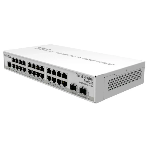 Коммутатор 24 порта управляемый MikroTik 326-24G-2S+IN (CRS326-24G-2S+IN) - Фото 2 Коммутатор 24 порта управляемый MikroTik 326-24G-2S+IN (CRS326-24G-2S+IN) - изображение 2