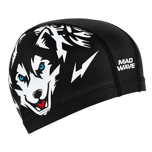 Шапочка для плавания текстильная MD Husky M058301 Черный - Фото 2 Шапочка для плавания текстильная MD Husky M058301 Черный - изображение 2