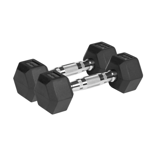 Гантелі чавунні Rebel HEX 2x2,5 кг - изображение 2