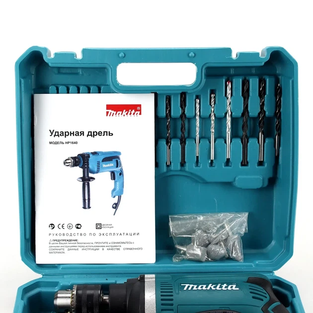 Дриль ударний Makita HP 1630 K - зображення 3