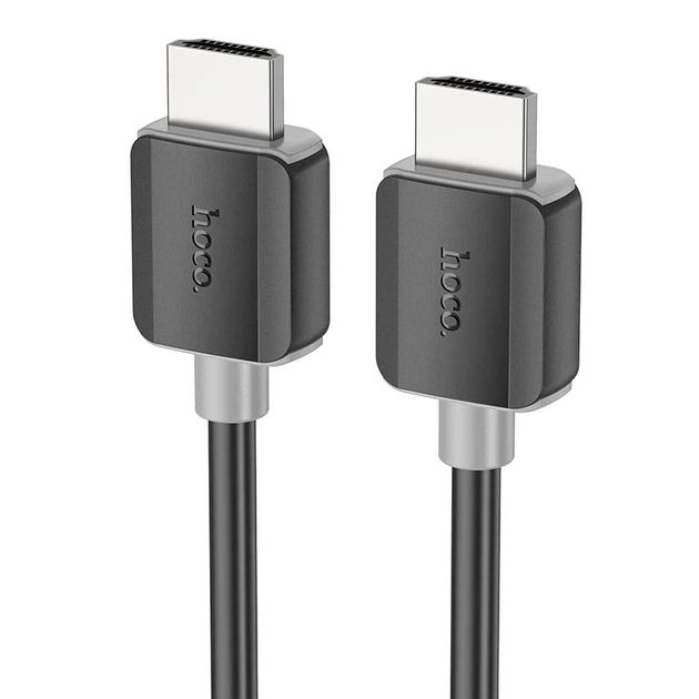 Кабель для передачи видео Hoco HDMI 2.0 male-to-male 4K 2 м Черный (US08) - Фото 2 Кабель для передачи видео Hoco HDMI 2.0 male-to-male 4K 2 м Черный (US08) - изображение 2