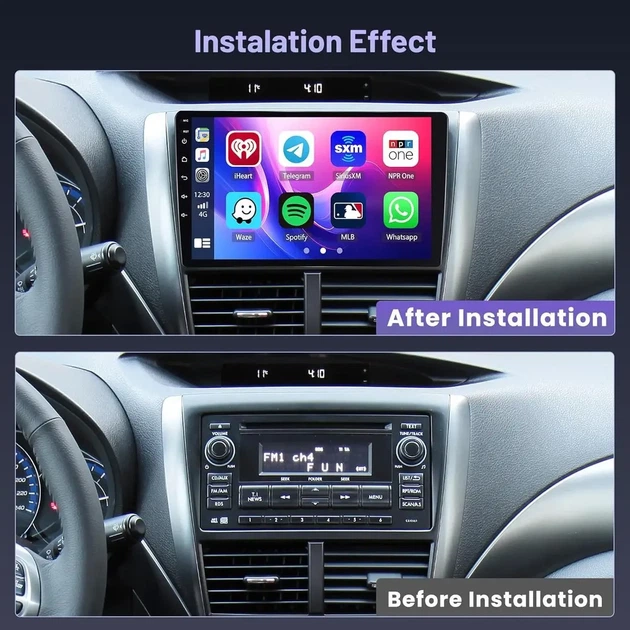 Автомагнітола Hikity Android 15 4/64 ГБ 10.1" Double DIN GPS Wi-Fi Bluetooth Mirror Link - изображение 4