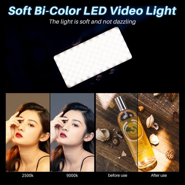 Видеосвет LED Ulanzi VL200 Bi-color 8W 2500-9000K Черное - изображение 8