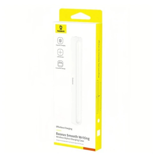 Кейс для зарядки стилуса Baseus Smooth Writing беспроводной Moon White 35 г - изображение 2