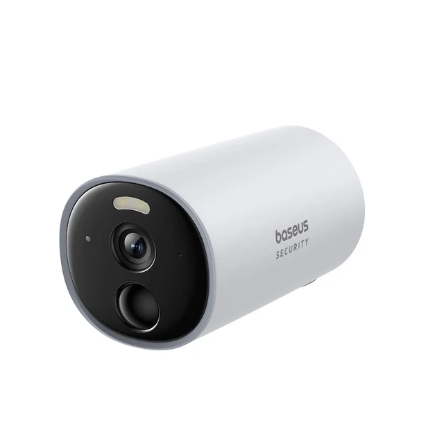 IP-камера Baseus B1 Outdoor 2K 145° Пластик Білий 20,2х17х8,7 см - зображення 4