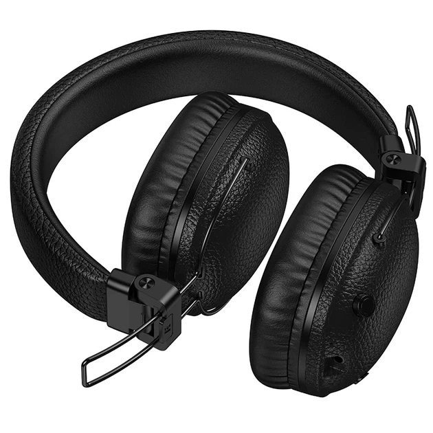 Бездротові накладні навушники BOROFONE BO34 Suenos Bluetooth 5.4 ABS Чорні 162 г - Фото 4 Бездротові накладні навушники BOROFONE BO34 Suenos Bluetooth 5.4 ABS Чорні 162 г - зображення 4