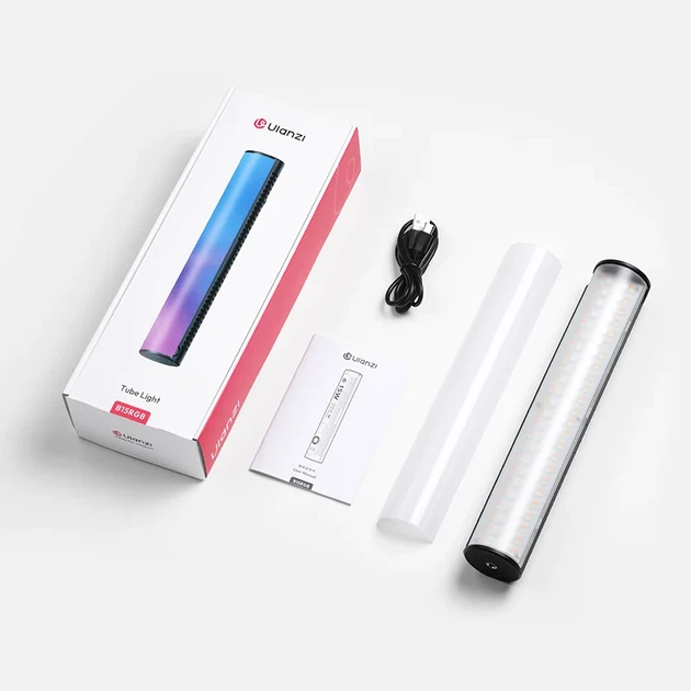 Лампа Ulanzi B15RGB 15W Tube Light LED 250x43x42,2 мм ABS Чёрная - изображение 2