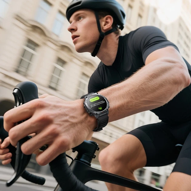 Смарт-годинник HOCO Y37 AMOLED 36mm 520 mAh GPS чорний - зображення 10