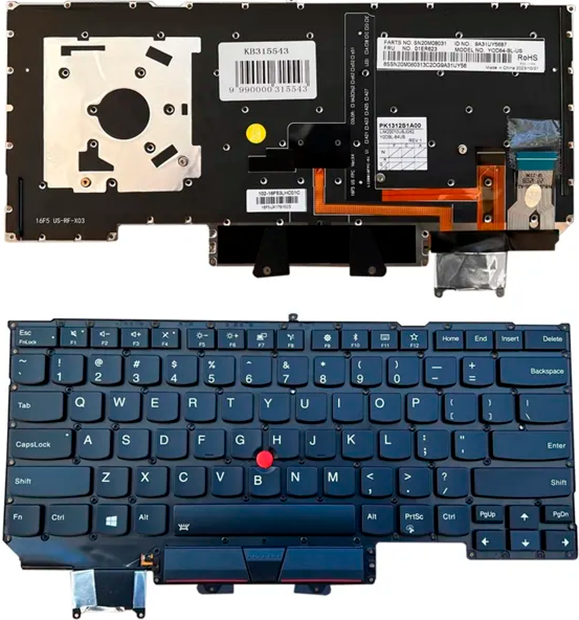 Klawiatura do laptopa Lenovo X1 Carbon Gen 5 Blue (9990000315543) - Zdjęcie 1 Klawiatura do laptopa Lenovo X1 Carbon Gen 5 Blue (9990000315543) - obraz 1