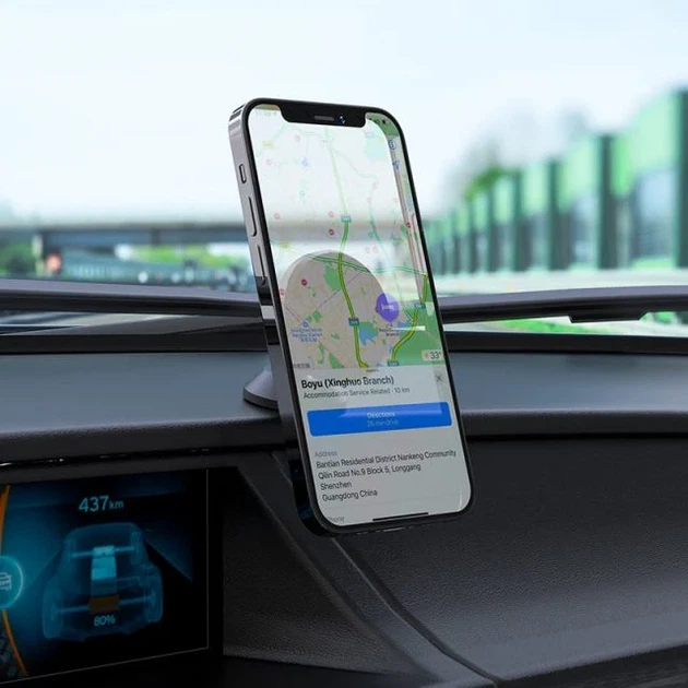 Автодержатель HOCO CA79 Магнитный для телефона 4.5-7 дюймов ABS пластик Черный - Фото 7 Автодержатель HOCO CA79 Магнитный для телефона 4.5-7 дюймов ABS пластик Черный - изображение 7