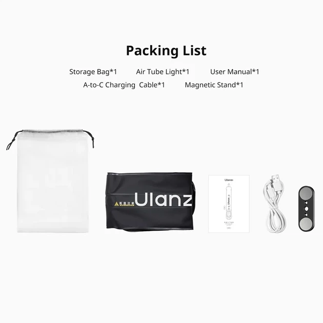 Видеосвет Ulanzi UA20 20 Вт 900x120 мм TPU черное - изображение 4