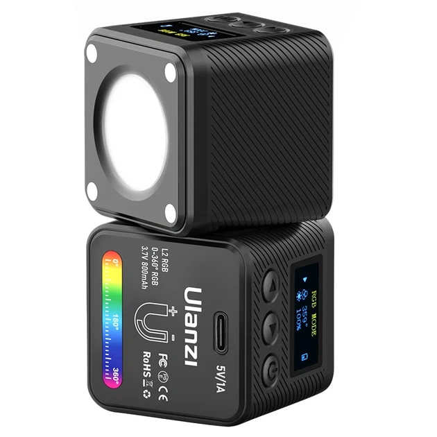 Видеосвет Ulanzi Vijim L2 RGB COB 4W LED Чёрный 70 г - изображение 10