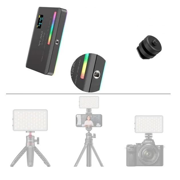 Видеосвет Ulanzi Vijim VL120RGB 3100 mAh пластиковое 10" черное - изображение 6