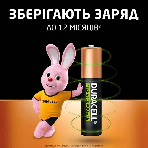 Акумулятори Duracell HR3 900 mAh Ni-MH AAA 4 шт - зображення 6