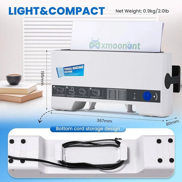 Термобиндер Mxmoonant (Thermal Binding Machine) для переплетения документов A4/A5 - изображение 4