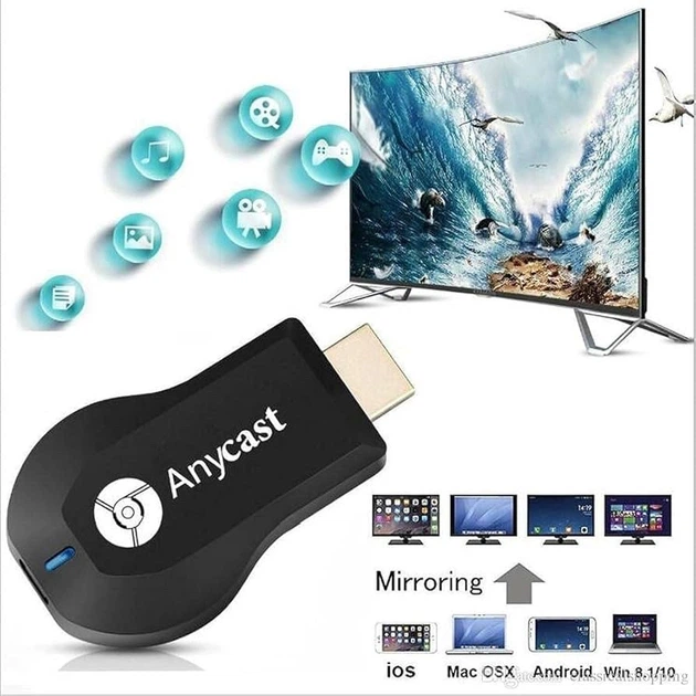 Беспроводной HDMI адаптер AnyCast M9 Plus (Wi-Fi дисплей донгл) - Фото 2 Беспроводной HDMI адаптер AnyCast M9 Plus (Wi-Fi дисплей донгл) - изображение 2