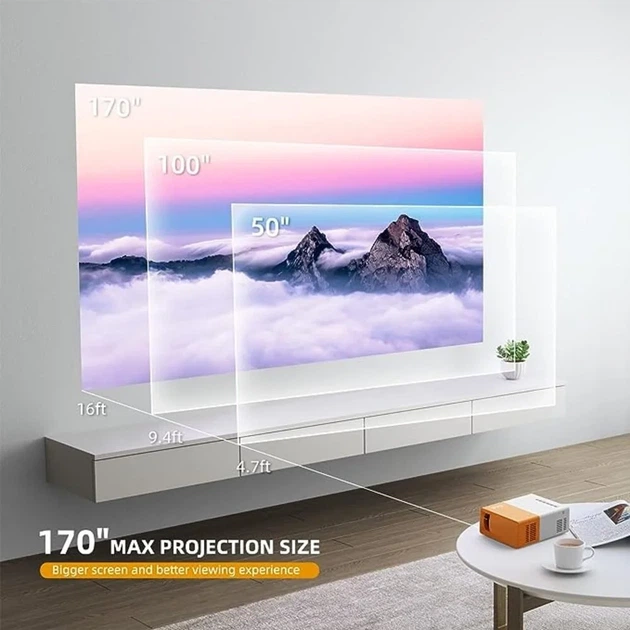 Мини-проектор PVO YG300 Pro Max HD Wi-Fi (102212629) b1 - изображение 3
