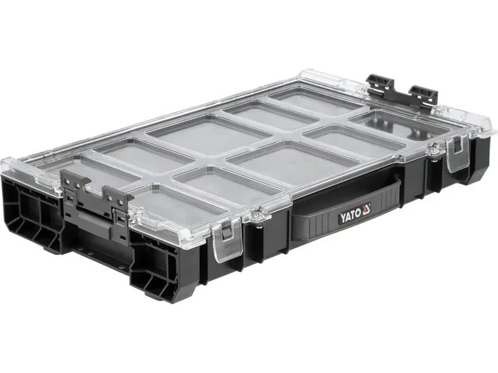 Набір ящиків для інструментів YATO S12 3 шт 685 x 450 x 380 мм модуль 35BT2P10P YT-09173 - Фото 8 Набір ящиків для інструментів YATO S12 3 шт 685 x 450 x 380 мм модуль 35BT2P10P YT-09173 - зображення 8