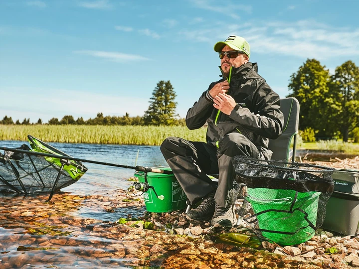 Костюм демісезонний Feeder Concept STORM 01 водонепроникний NORTEX BREATHABLE S чорний/сірий - Фото 3 Костюм демісезонний Feeder Concept STORM 01 водонепроникний NORTEX BREATHABLE S чорний/сірий - зображення 3
