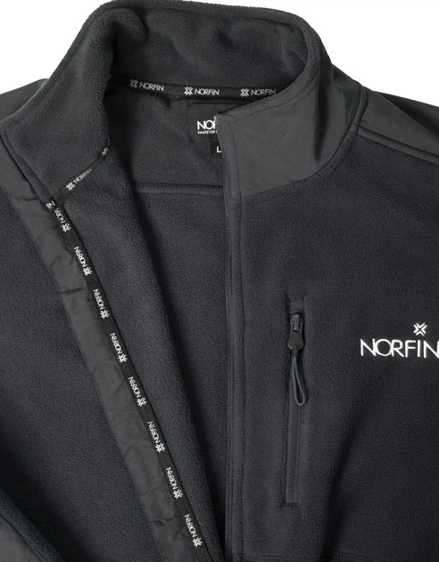 Куртка флисовая Norfin SUMMIT BK 05 100% полиэстер XXL Черный - Фото 4 Куртка флисовая Norfin SUMMIT BK 05 100% полиэстер XXL Черный - изображение 4