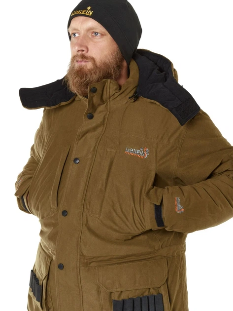 Костюм зимний Norfin Hunting WILD GREEN 04 XL не шуршащий матеріал хаки - зображення 5