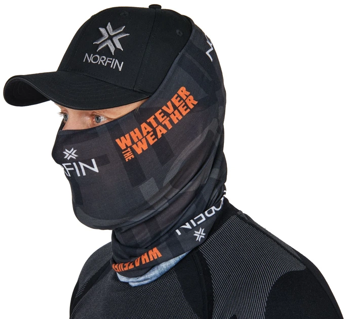 Шарф-бандана Norfin BANDANA Темно-серый 100% полиэстер One Size - изображение 3