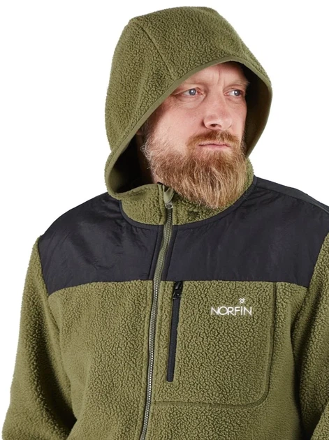Куртка флис Norfin POLARGUARD GREEN 03 зимняя L 100% полиэстер зеленая - Фото 5 Куртка флис Norfin POLARGUARD GREEN 03 зимняя L 100% полиэстер зеленая - изображение 5