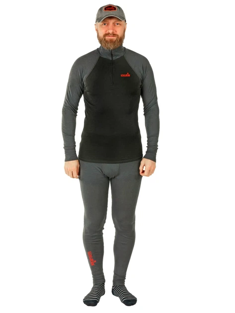Термобелье Norfin NATURAL HEAT MERINO 03 зимнее 60% шерсть мериноса L черное - изображение 8