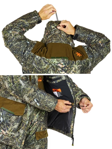 Костюм зимовий Norfin BOAR CAMO 01 мембранний S камо - зображення 3