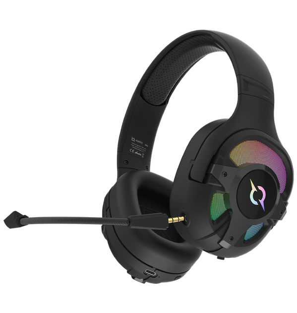 Słuchawki gamingowe AQIRYS ARA Dual Mode: Wireless 2.4GHz Bluetooth Wired black (AQRYS_ARABK) - obraz 3
