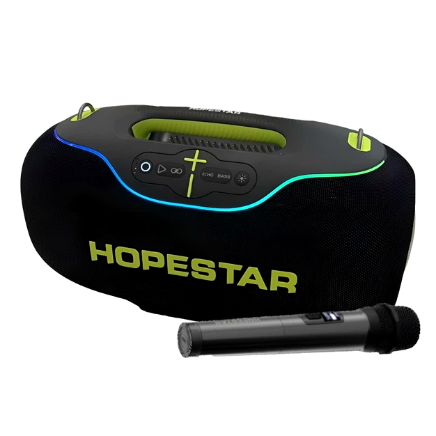 Портативная Bluetooth колонка 350Вт 30000мАч IPX6 USB черная Hopestar A80 - изображение 5